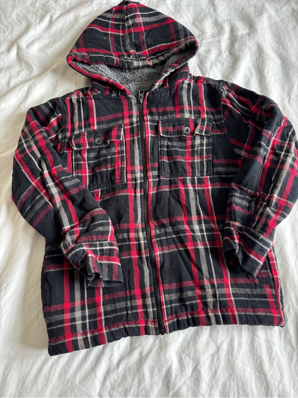 5/$25 💐 | youth flannel hoodie